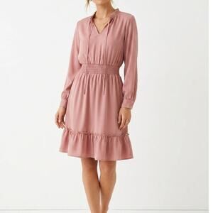 CDM Ruffled Midi Dress Summer Lightweight Cottagecore Medium